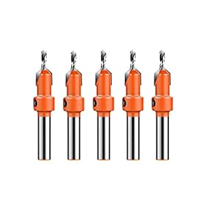 HXBER 5-teiliges Kegelsenkerbohrer-Set