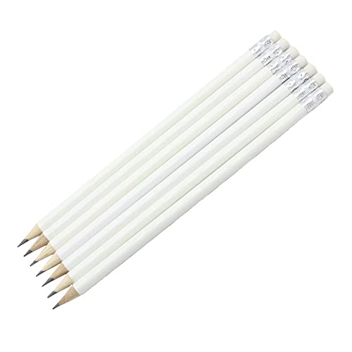 Crayons personnalisés en bois blanc lot de 60 jolis crayons enfants filles élèves enseignants