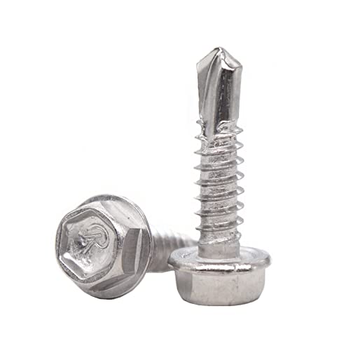 #8 x 1 in. Sheet Metal Screws, 410 Stainless Steel