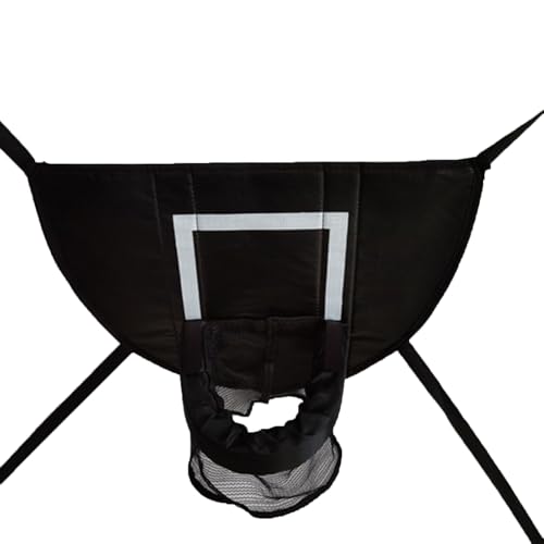 Canasta de baloncesto para cama elástica - Juego oscuro de plástico para niños, juguetes para saltar en el patio trasero, accesorios de juego de trampolín | Cesta de baloncesto de plástico con bolas