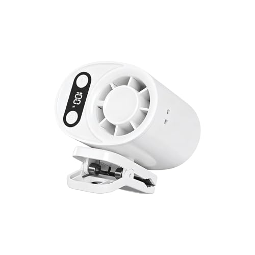 Nudorpn Ventilador de Cintura, 100 Velocidades Pantalla Digital Recargable USB, Ventilador Personal de Mesa, para cinturón bolso camiseta interior exterior colegio hogar viaje oficina caminar