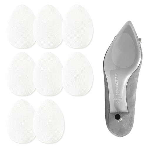 YUVKIN 8 piezas de almohadillas antideslizantes autoadhesivas para suelas, solución efectiva para un agarre seguro en superficies resbaladizas (transparente)