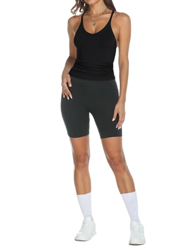 Trendy Queen Womens Workout Tank Tops Racerback Summer 2025 Camisole Top V Neck Ribbed Sleeveless Beach Fashion Clothes3