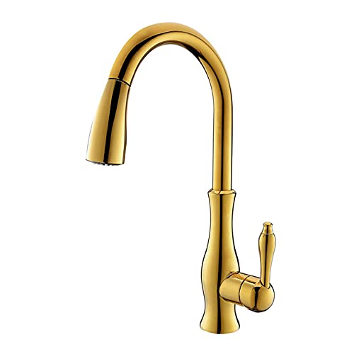 Grifo de cocina con ducha extraíble de doble función y caño alto comercial