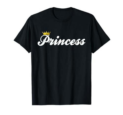 Princess with Crown Funny Princess T-Shirt Small