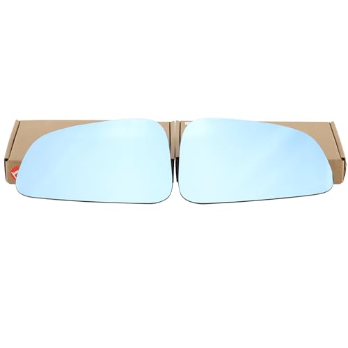 2Pcs Side Mirrors for Tesla Model X 2016-2025 Wide Angle Anti Glare Heat Defogging Blue Lens with Backing Plate