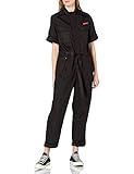 Kurze Ärmel – halblang G-STAR RAW Womens Field Straight Jumpsuit, dk Black A504-6484, XL