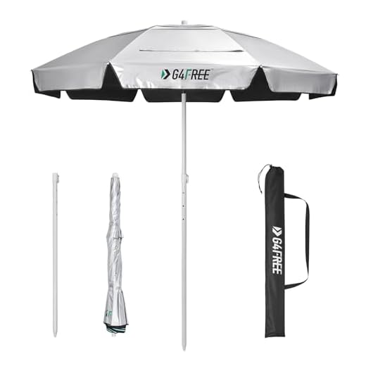 Best beach umbrellas for durability and uv protection G4Free Heavy Duty Beach Umbrella