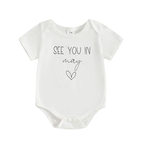 Image of woshilaocai Baby Announcement Bodysuit Pregnancy Reveal for Family | Pregnancy Reveal Ideas&New Baby Surprise for Grandparents, Husband, Aunt, Uncle, Gender Natural Romper, Funny Announcement