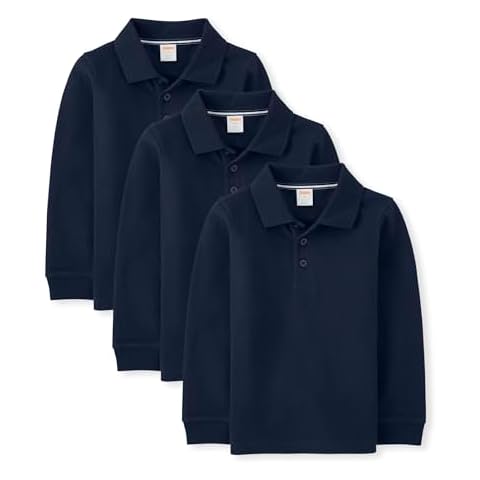 Gymboree Boys Long Sleeve Polo 3-Pack Cover