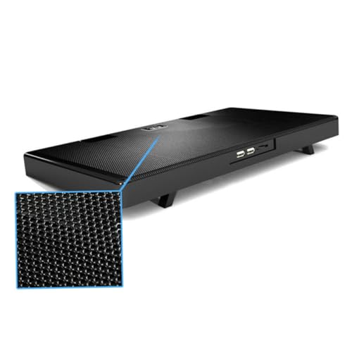 Base de enfriamiento para laptop con 5 ventiladores USB y soporte ajustable miniatura 7