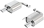 Borla 11939 ATAK Cat-Back Exhaust System 2.25 in. Incl. Muffler Assemblies/4x9 in. Single Round Rolled Angle-Cut Tip Single Split Rear Exit ATAK Cat-Back Exhaust System
