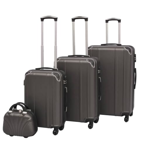 4-teiliges Hartschalenkofferset vidaXL in Anthrazit