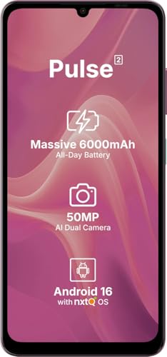 Image of AI+ Pulse 2, 6.745 inch HD+ Display, 4GB RAM, 64GB Storage, Android 16, Unisoc T7250 Octa Core, 50MP Camera, 6000mAh Battery (Pink)