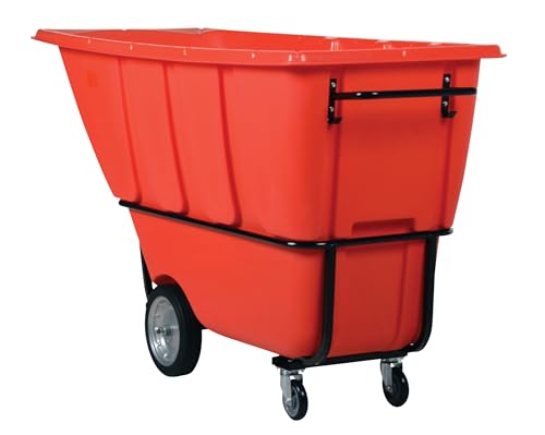 Carretilla construcción tipo tilt 1 yd3 2100 lb roja