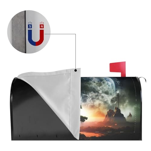 Housse de boîte aux lettres planète aux finitions soignées pour décor de vacances - 5