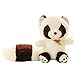 LSQXSS Oreiller en Peluche de Raton Laveur,poupée Mignonne d'animaux en Peluche,Coussin de Dos Lombaire Doux,oreillers en Peluche,Grand Cadeau de marionnettes des Enfants(Color:White,Size:60cm)