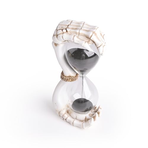 NVSHIQWEI Antique Double Skeleton Hand Time Hourglass Figurines, Halloween Decoration