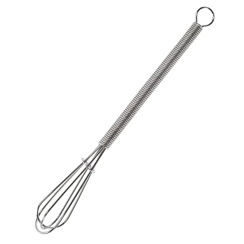 WOLMIK Schneebesen Klein Mini Schneebesen 15 5cm Handbuch Schneebesens Robuster Rührbesen Edelstahl Qualität Whisk Schneebesens für Kann Teig Rühren Eiweiß Schlagen Butter Rühren Sahne Schlagen