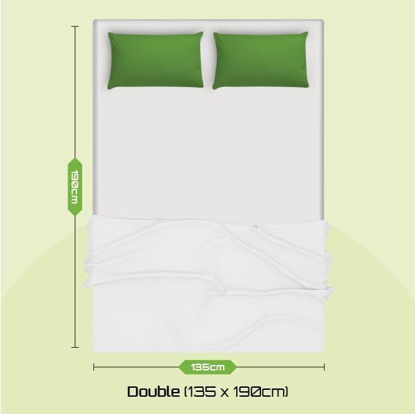 Starlight Beds Double Mattress. Shell Design Double Memory Foam Mattress with Springs. Soft, 18cm Deep, White. (4ft6 x 6ft3, 135cm x 190cm)
