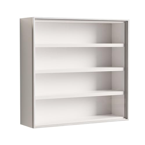 Vitrina blanca de 37 niveles con estantes de...