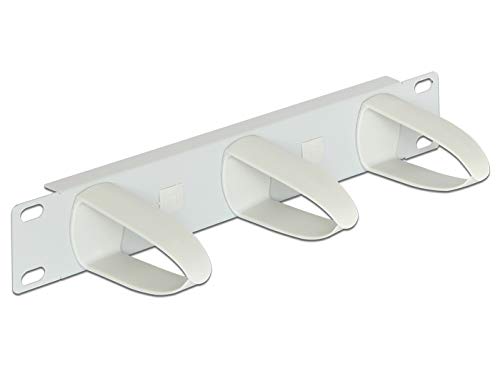 Preisvergleich Produktbild Delock 25,4cm 10Zoll Kabelmanagement Panel universal grau