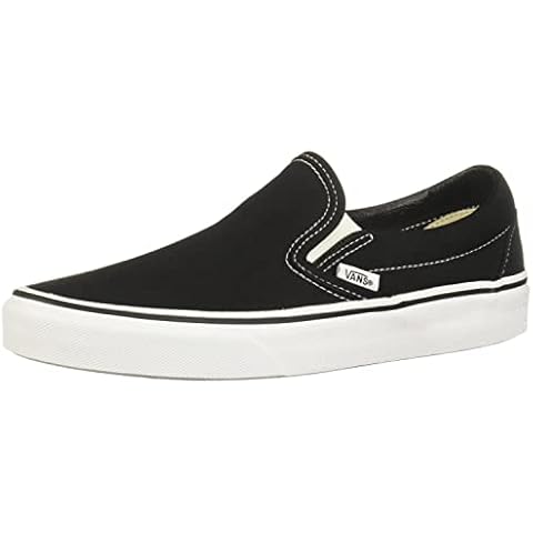 Vans Classic Slip-On Canvas, Mixte Adulte Noir 42 Cover