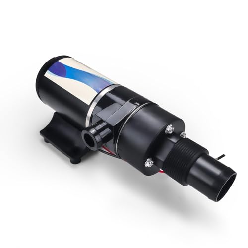 18590-2092 Macerator Pump for RV Waste Self Priming Run Dry Protection and Waste Evacuation for Boat Yacht Kitchen Toilet12V and 12GPM DC