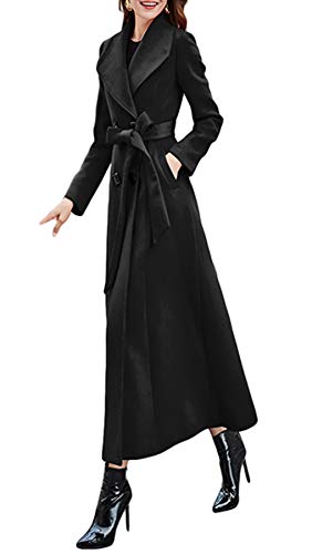 Manteau d'hiver femme laine mélangée contre le froid glacial urbain