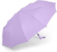 SK RAYAN 43-Inch Large Umbrella, 10-Rib Windproof, Rainproof, Strong, Sturdy, Durable Heavy-Duty Umbrella for Men and Women – Best Rain Protection,Purple