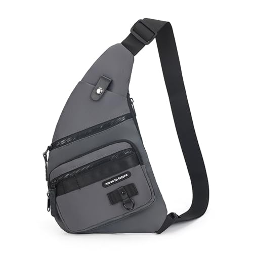 Peicees Small Sling Bag For Men Women Crossbody Shoulder Bag Purse Anti Theft Chest Bag For Travel Hiking Riding Lightweight