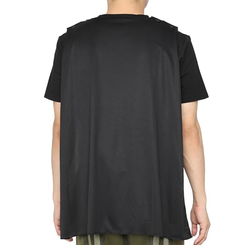 DC Comics Men's Batman Costume Shirt with Detachable Cape Classic Bat Logo Batman Cosplay Tee