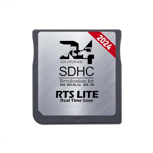 Adecuado para tarjeta 3DS DSL XL/LL 2024 R-4 SDHC, tarjeta de juego de tarjetas, tarjeta de memoria digital, tarjeta flash, accesorios para juegos, tarjeta portátil (plata)