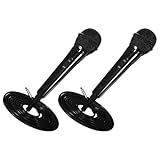 BESPORTBLE Micrófono de Mano Cable 2 M para Cantar y Karaoke, Micrófono Dinámico Portátil, Conexión 6.5mm para Altavoz y Amplificador, Pack 2 Unidades para Casa y Streaming