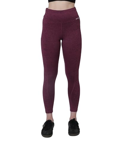 Image of Glamoras Women Polyester Spandex High Waist Gym Legging with Side Pocket, 4-Way Stretch, Squat-Proof, Moisture-Wicking Yoga Pants, Workout Tights for Running, Gym, Fitness, Training, Yoga & Activewear