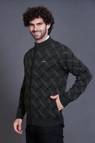 Image of GODFREY Full Sleeve Zipper Sweater for Man Winter Wear -Mens Woolen Sweaters Turtle Neck