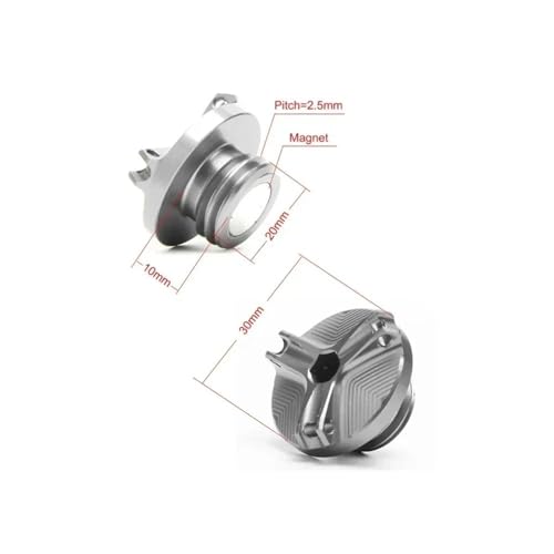 Accesorios CNC de protección: tapón de aceite de aluminio para Ducati Rosso 6