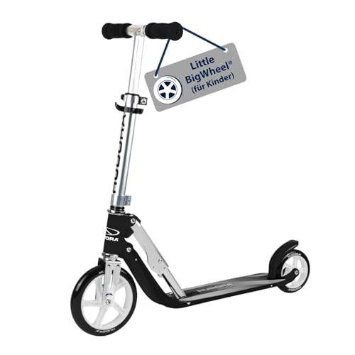 HUDORA Little BigWheel Scooter - Sicherer Aluminium-Roller für Kinder ab 3 Jahren - Höhenverstellbarer & zusammenklappbarer Cityroller für bis zu 100kg - Stabiler Tretroller mit großen Reifen*