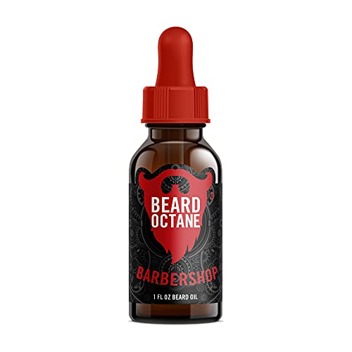 Beard Octane - Barbershop Beard Oil - 1 Fl. Oz. - Premium Beard Care With Jojoba Oil - Beard Itch And Dry Skin Relief - All Natural Ingredients - Handcrafted In The Usa #TOP20