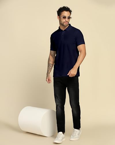Image of VastraVibes Men's Polo Regular Fit T-Shirt