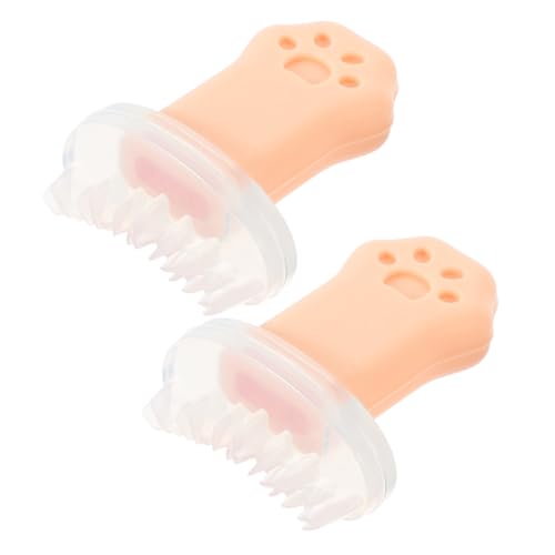 IWOWHERO 2 Pinzas De Silicona Para Pestañas Rizador De Pestañas Delineador De Ojos Rizador Pincel De Maquillaje Mango De Pestañas Postizas Plantillas De Pestañas Herramienta De