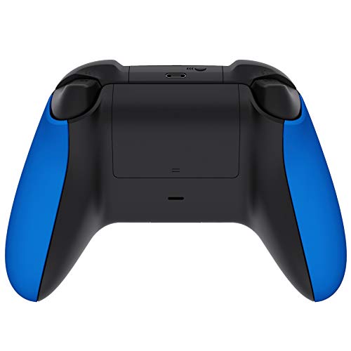 Image of eXtremeRate Grip for Xbox Series X & S, Blue Soft Touch Comfortable Left Right Side Rails, Replacement Parts Handles Rear Shell for Xbox Core Wireless Controller [Controller Excluded]
