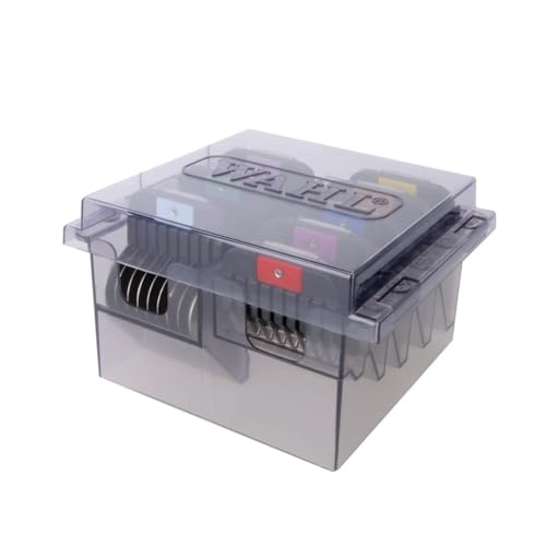 Rotschopf24 Edition: Profi Hunde Schermaschine MAX 50+ mit 8 extra Metallaufsteckkämme + Tasche. Stärker als Moser MAX50