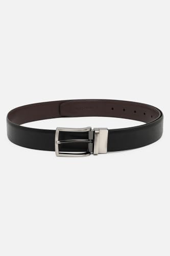 Image of Peter England Men's Reversible Leather Belt & Leather Wallet Combo - Premium Set