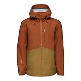 Flylow Men's Knight Jacket Waterproof Breathable Ski and Snowboard Coat - Rustic/Rye - Medium
