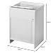 Negrari - 4006 k lavabos con puerta corredera, pvc, blanco, 45 x...