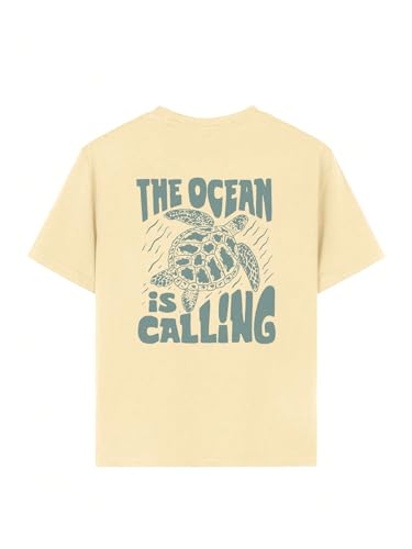 SHENHE Girl's Summer Graphic Tee Sea Turtle Print Hawaiian Beach Short Sleeve Kid Cute Tshirt Top3