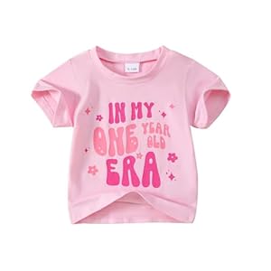 Baby Girl First Birthday Outfit 1st Birthday Shirt in My One Year Old Era Top