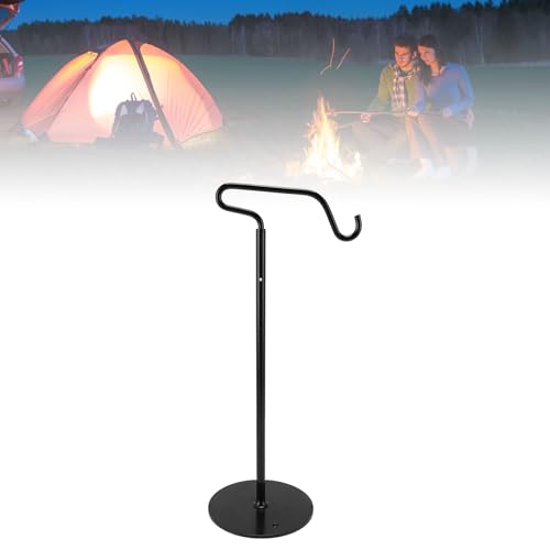 lvifloae Camping Light Stand Pole with Hook Adjustable Height Folding Aluminum Alloy Camping Lantern Pole Hanger for Outdoor Picnic Fishing Camping Lantern Stand Camping