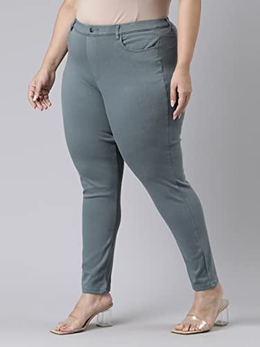 Image of GO COLORS Women Mid Rise Premium Straight Jeans